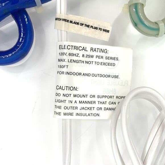 RARE! VTG 2002 Patriotic Rope Light Sculpture “United We Stand” New Open Box - Picture 5 of 13